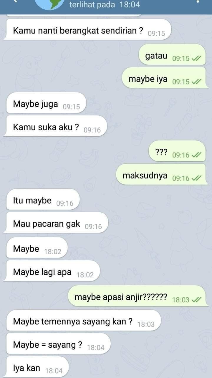 Chat kocak saat PDKT ini endingnya bikin nyesek sampai ngakak